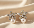 Floral Drop Studs