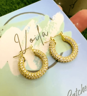 Voila Catche hoop earrings