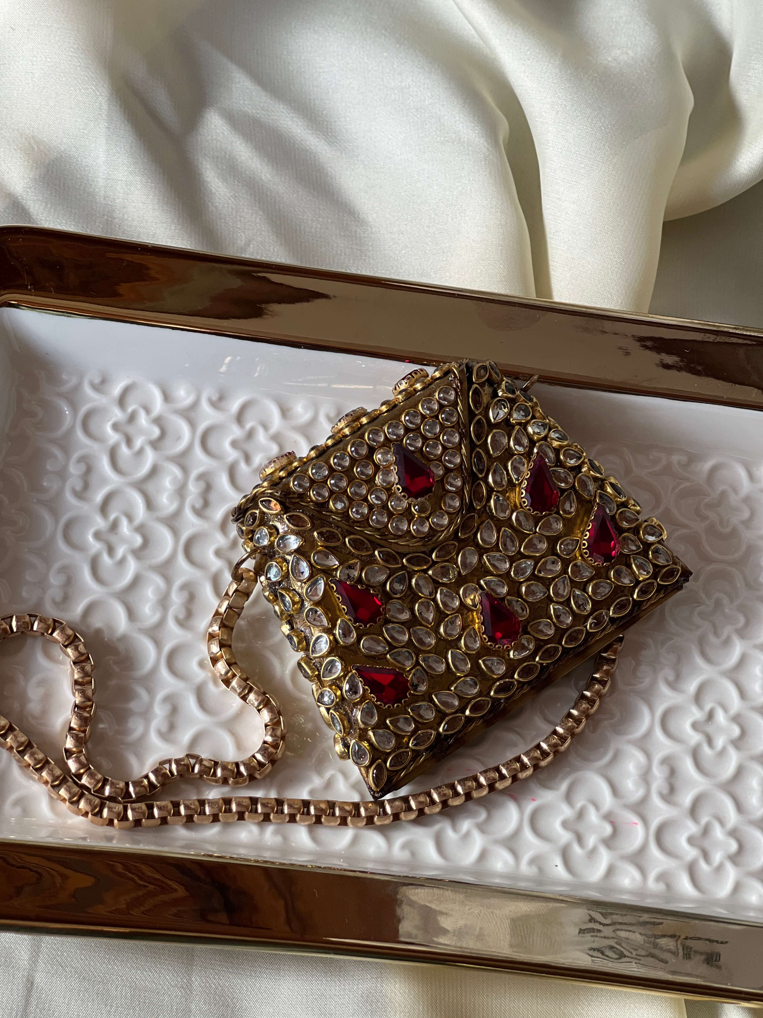 Noor Nano Clutch - Red