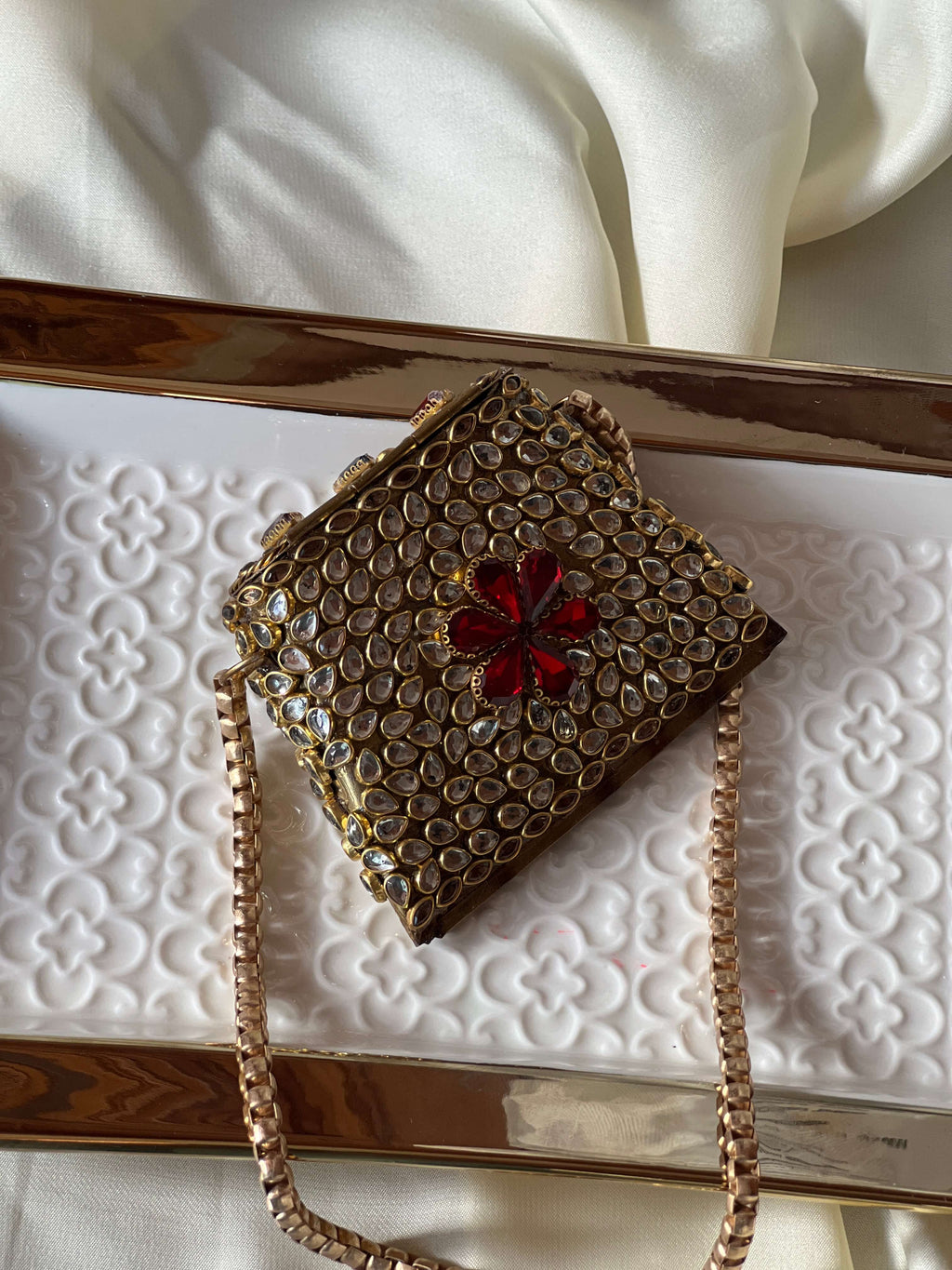 Noor Nano Clutch - Red