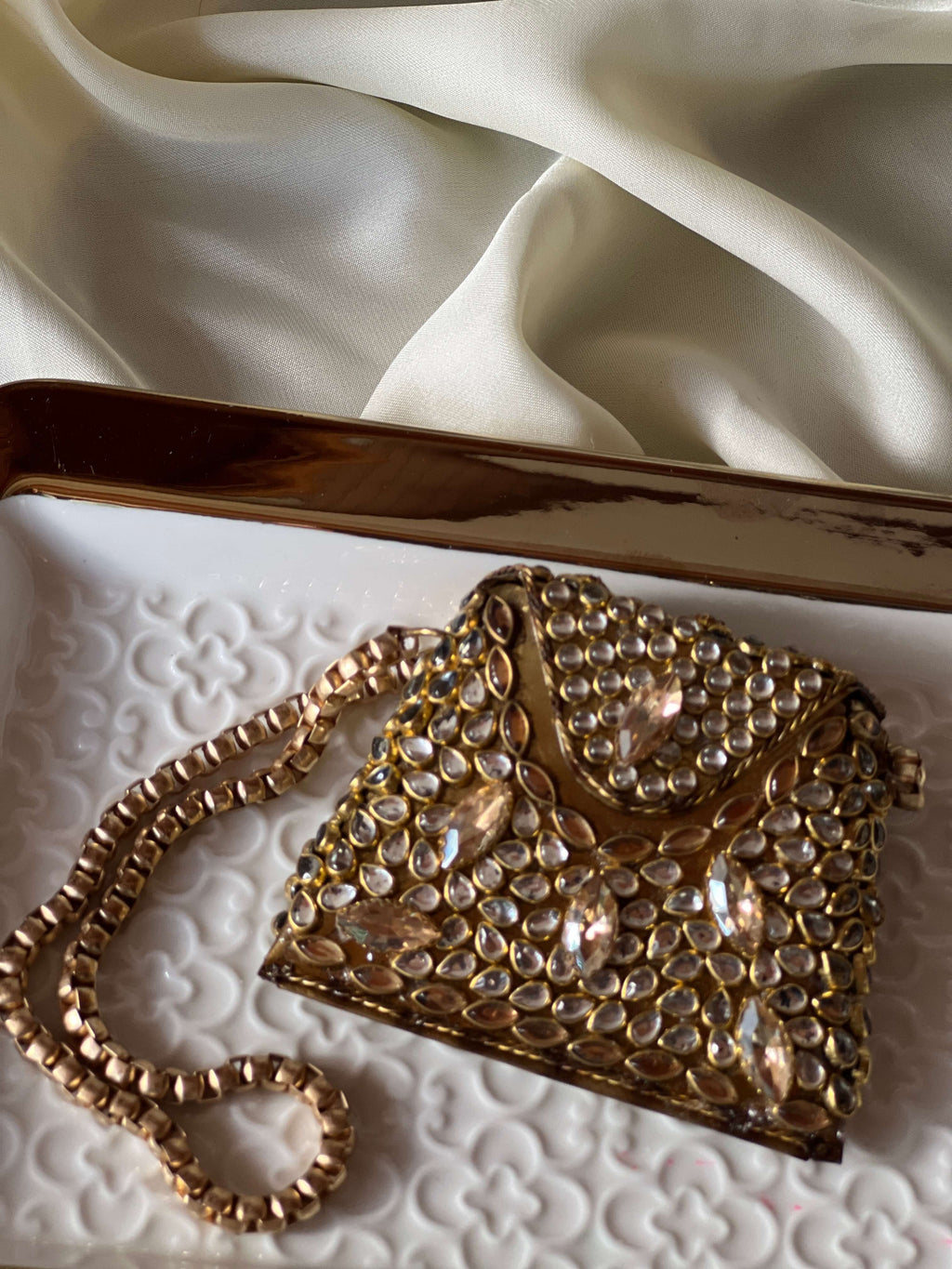 Noor Nano Clutch - Champagne