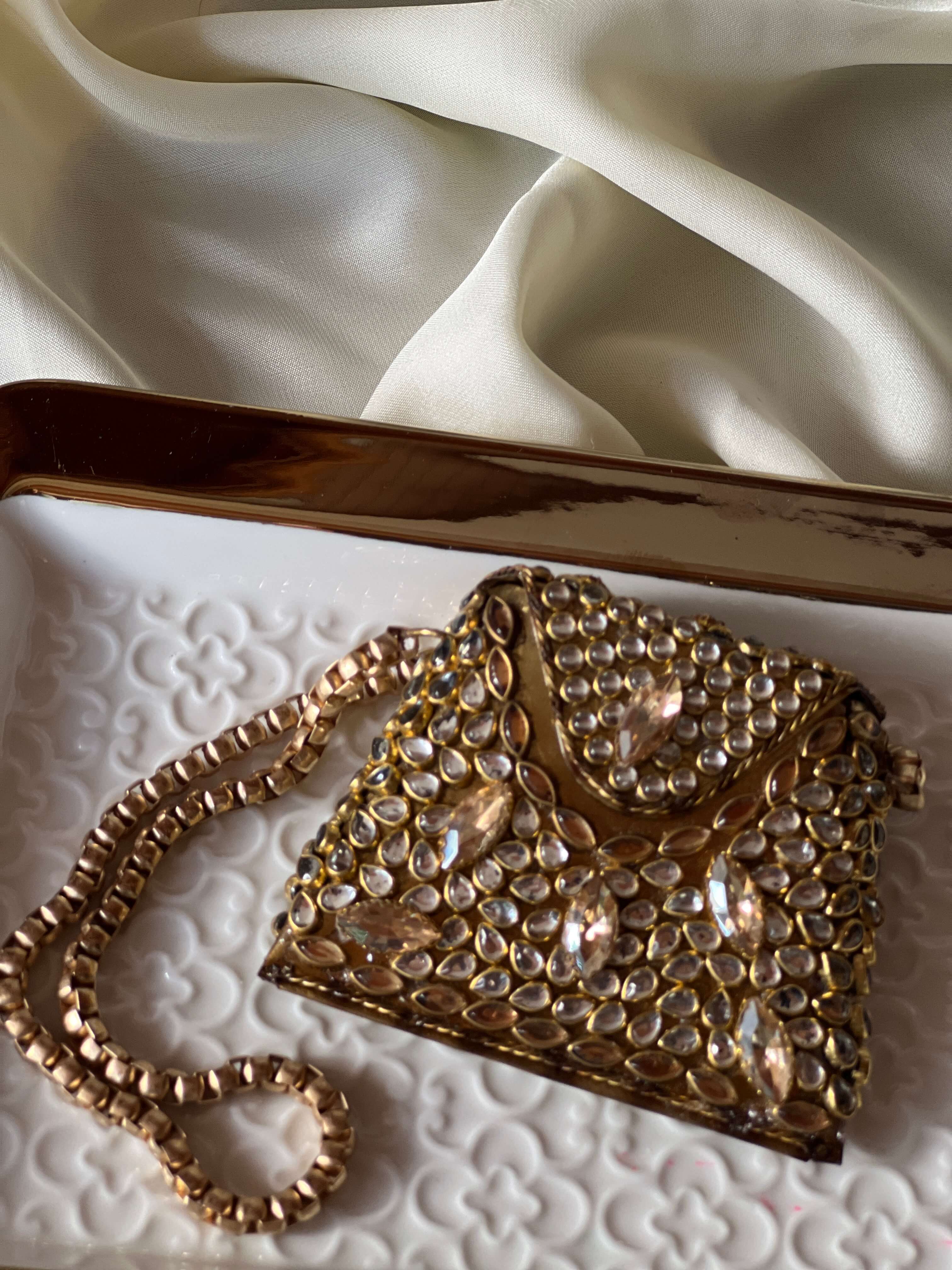 Noor Nano Clutch - Champagne