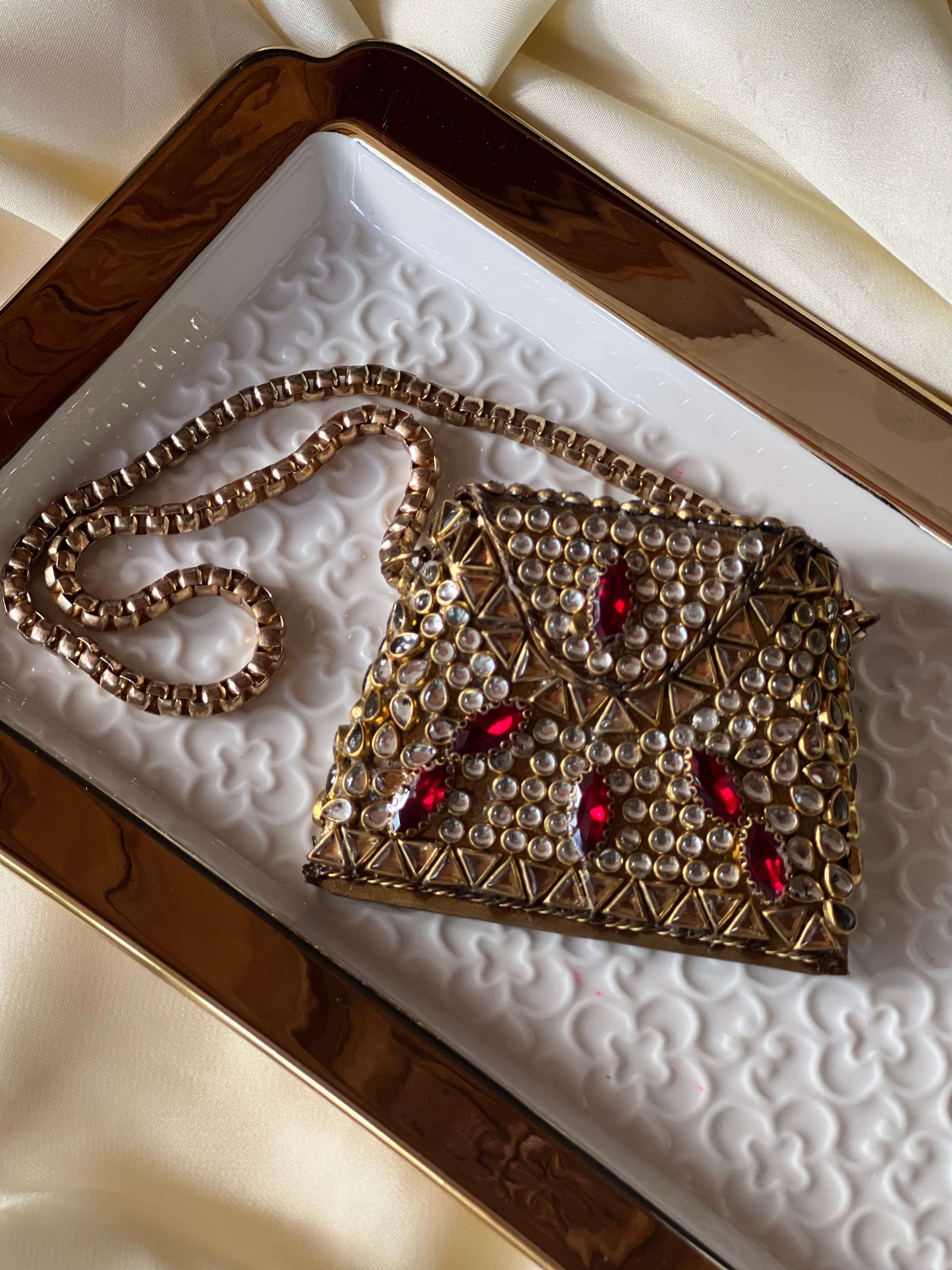Noor Nano Clutch - Red