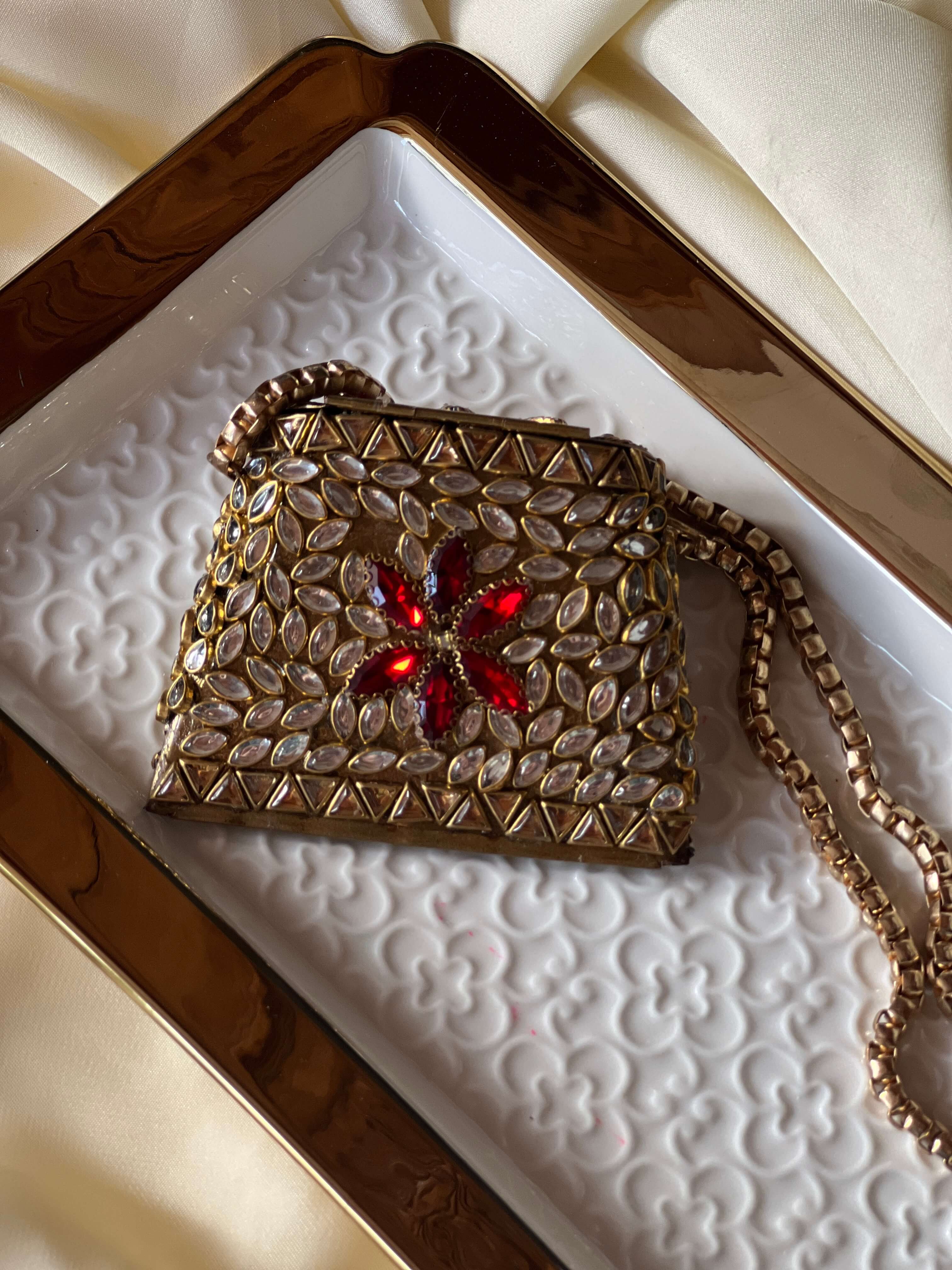 Noor Nano Clutch - Red