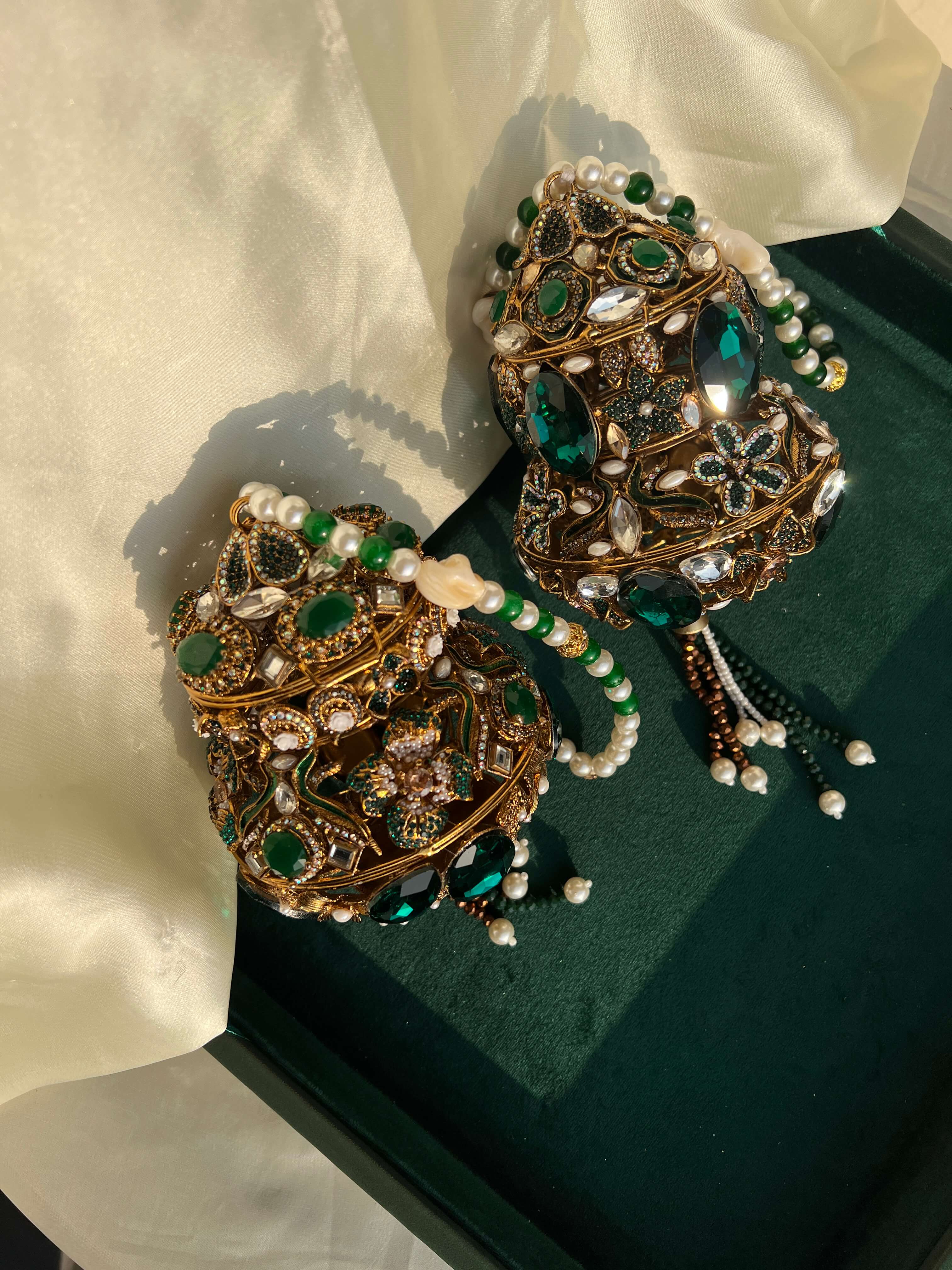 Turkish Potli- Emerald Green