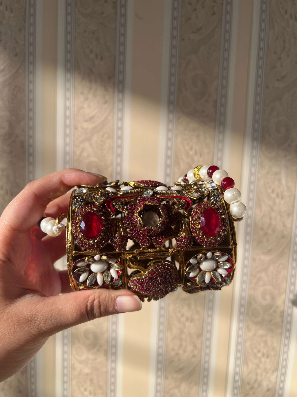 Crimson Crown Clutch-RED