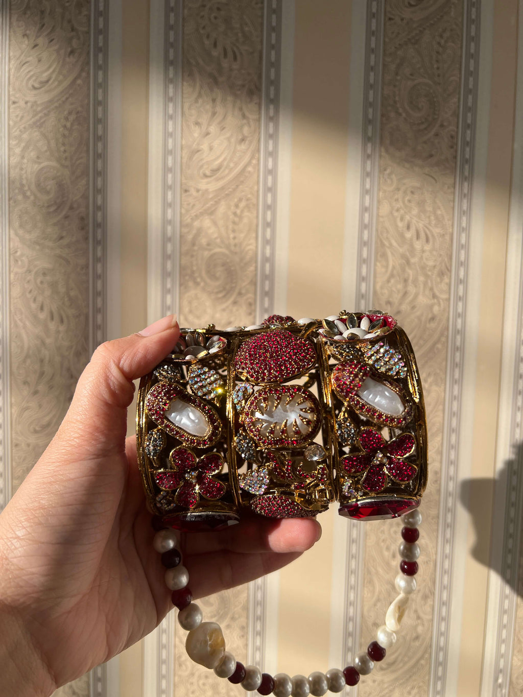 Crimson Crown Clutch-RED