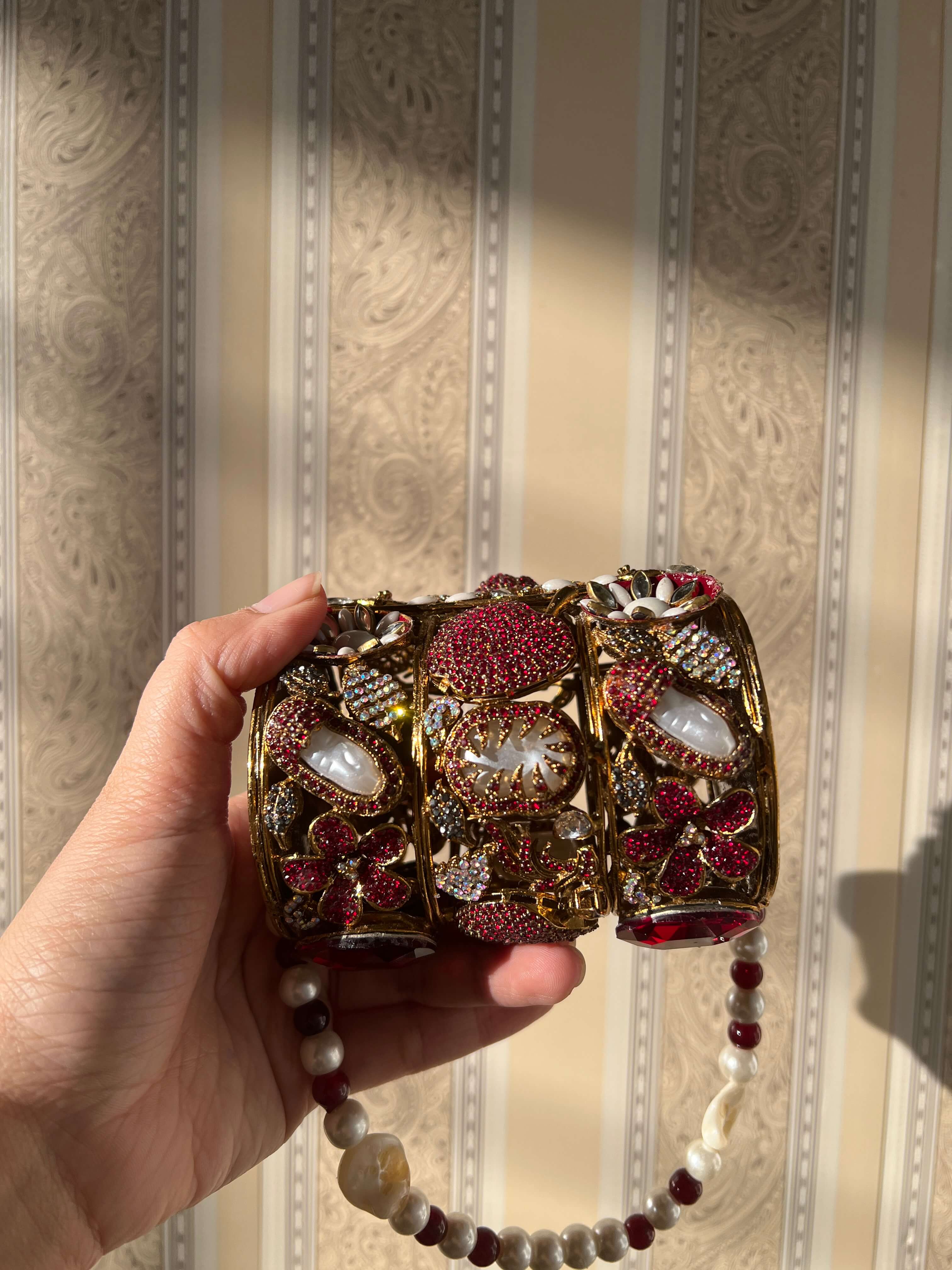 Crimson Crown Clutch-RED