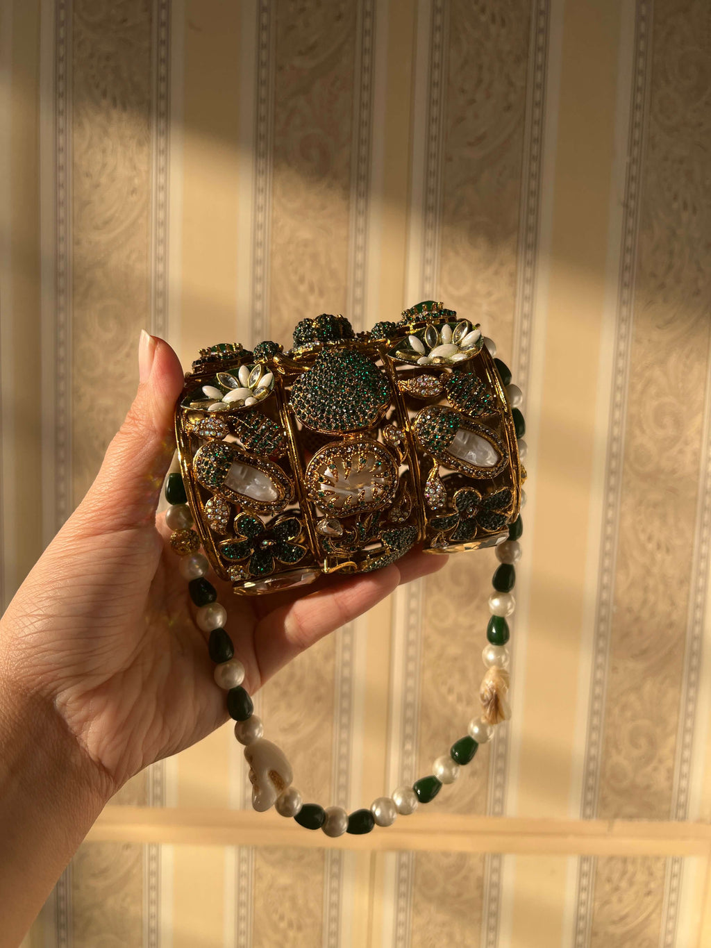 Crimson Crown Clutch-GREEN