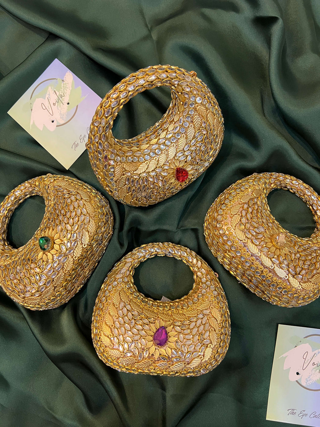 Mini Kundan Handle Clutch